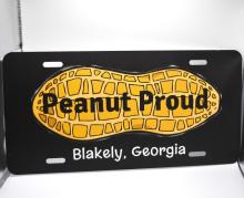 Peanut Proud Car Tag